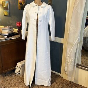 Elegant White Long Coat